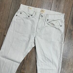 J. Crew 484 Slim Fit Corduroy Pants Mens 30x32 Light Gray Stone Textured *READ*